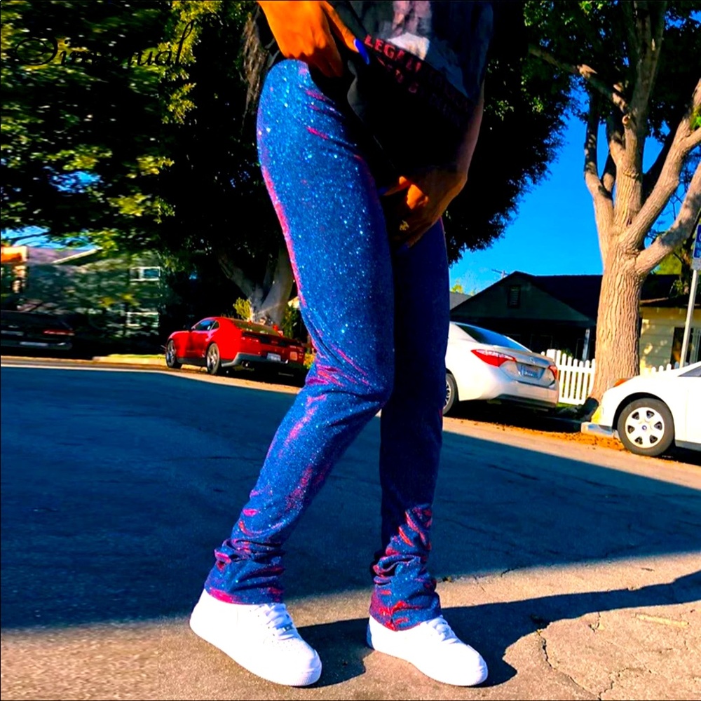 “All in the galaxy “ glittery✨, runched and cool leggings.